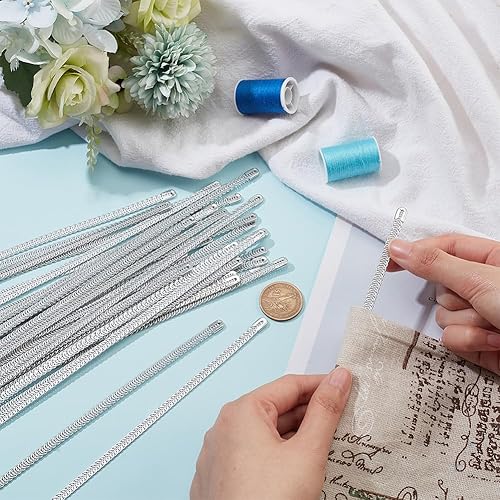 Miniatura 3 de BENECREAT 36 piezas de 3 tamaños de corsé de metal en espiral, acero inoxidable de 91011 pulgadas, corsé en espiral para corsés, costura de