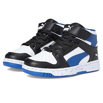PUMA Kids Rebound Layup Mid Hook And Loop Shoes (Little Kid) Kid