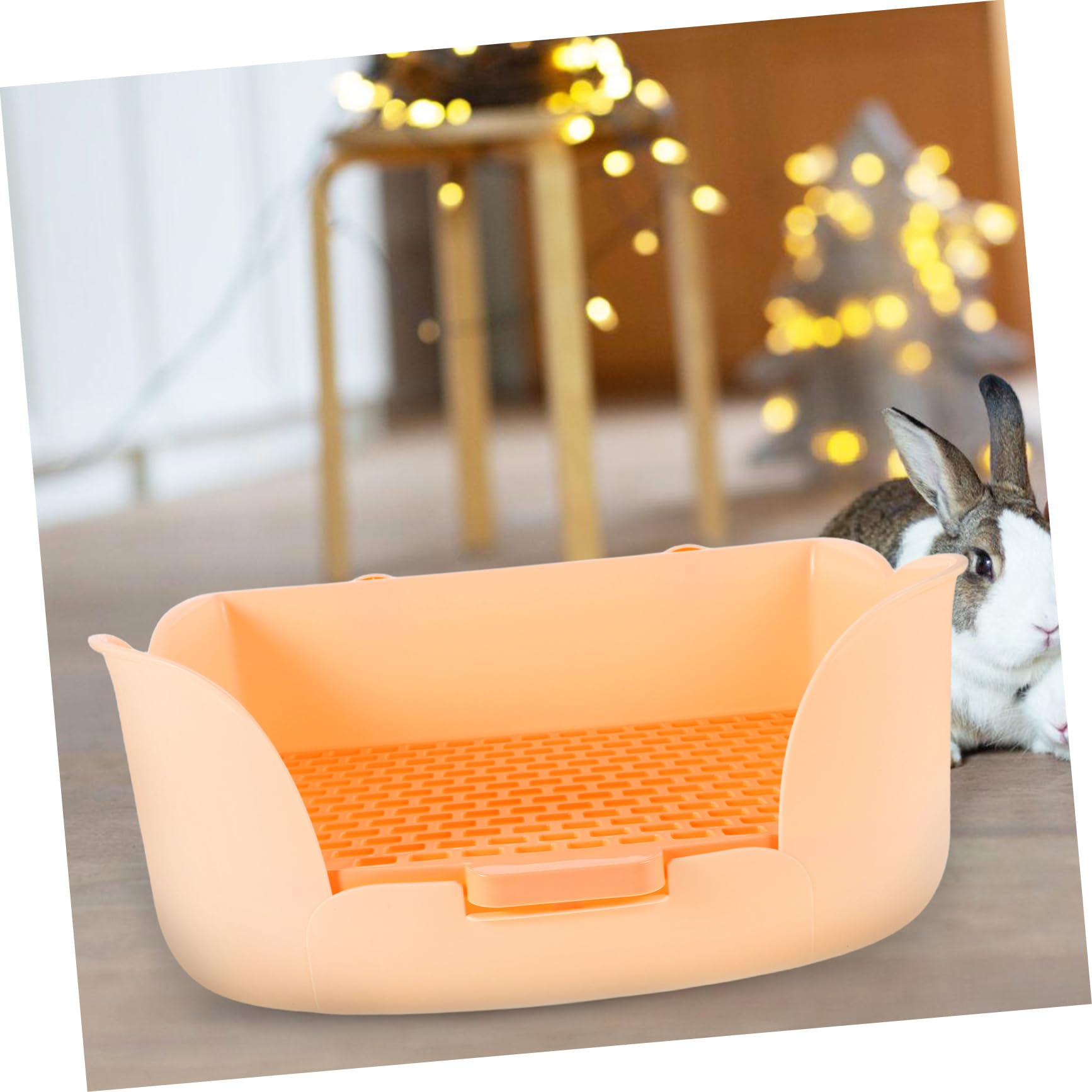COLLBATH Lettiera per Animali Design Ergonomico per Cavie Criceti e Cincillà Facile