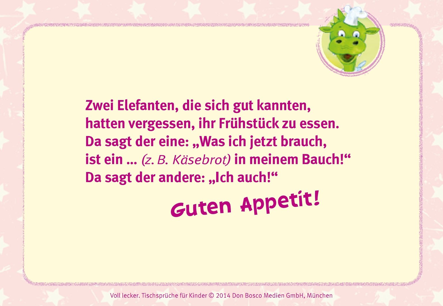 Voll lecker!: Tischsprüche für Kinder