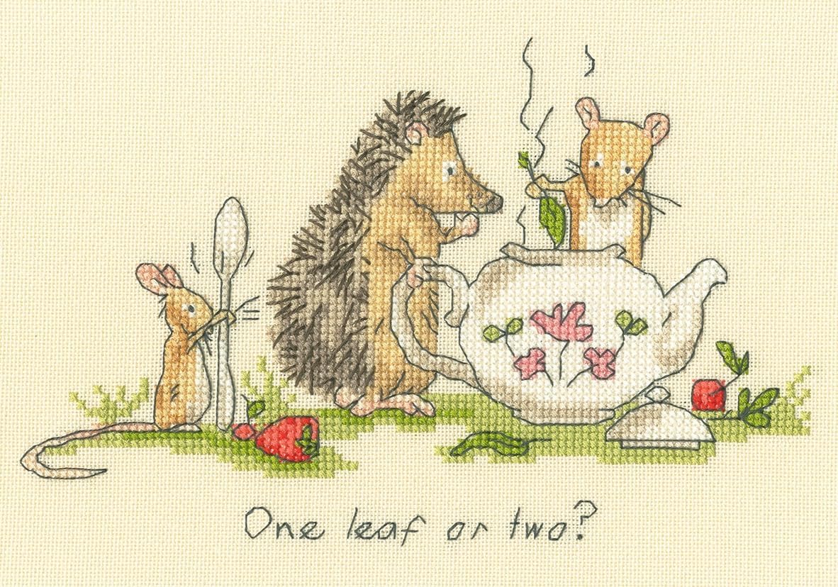 Bothy Threads Counted Cross Stitch Kit - One Leaf or Two?