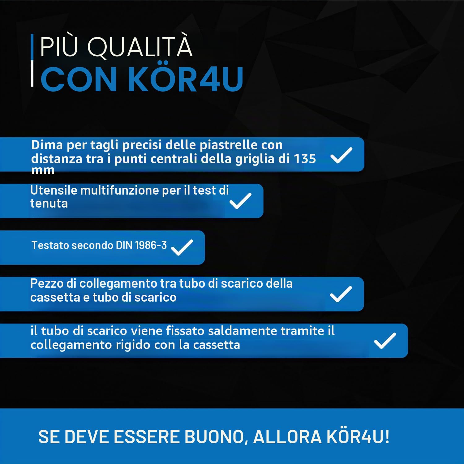 kör4u Prova di tenuta per elementi prefabbricati, per il drenaggio e lo smaltimento di acque di costruzione e acque luride