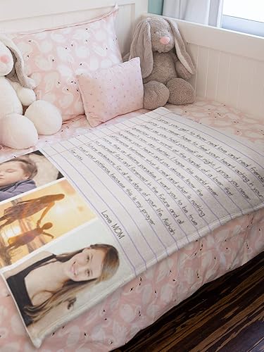 Miniatura 4 de Manta de fotos personalizada con letras, forro polar, collage de fotos, regalo de amor, momentos inspiradores, regalo para mi hija, hijo de parte de