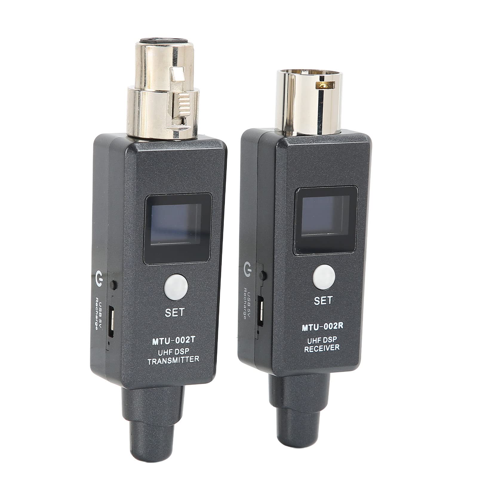 Bezprzewodowy System Mikrofonowy XLR, Dynamiczny Mikrofonowy System Bezprzewodowy U3 2,4 G z Nadajnikiem i Odbiornikiem XLR, Wbudowana Bateria Litowa do Sal, Wesel i Mobilnych DJ-ów