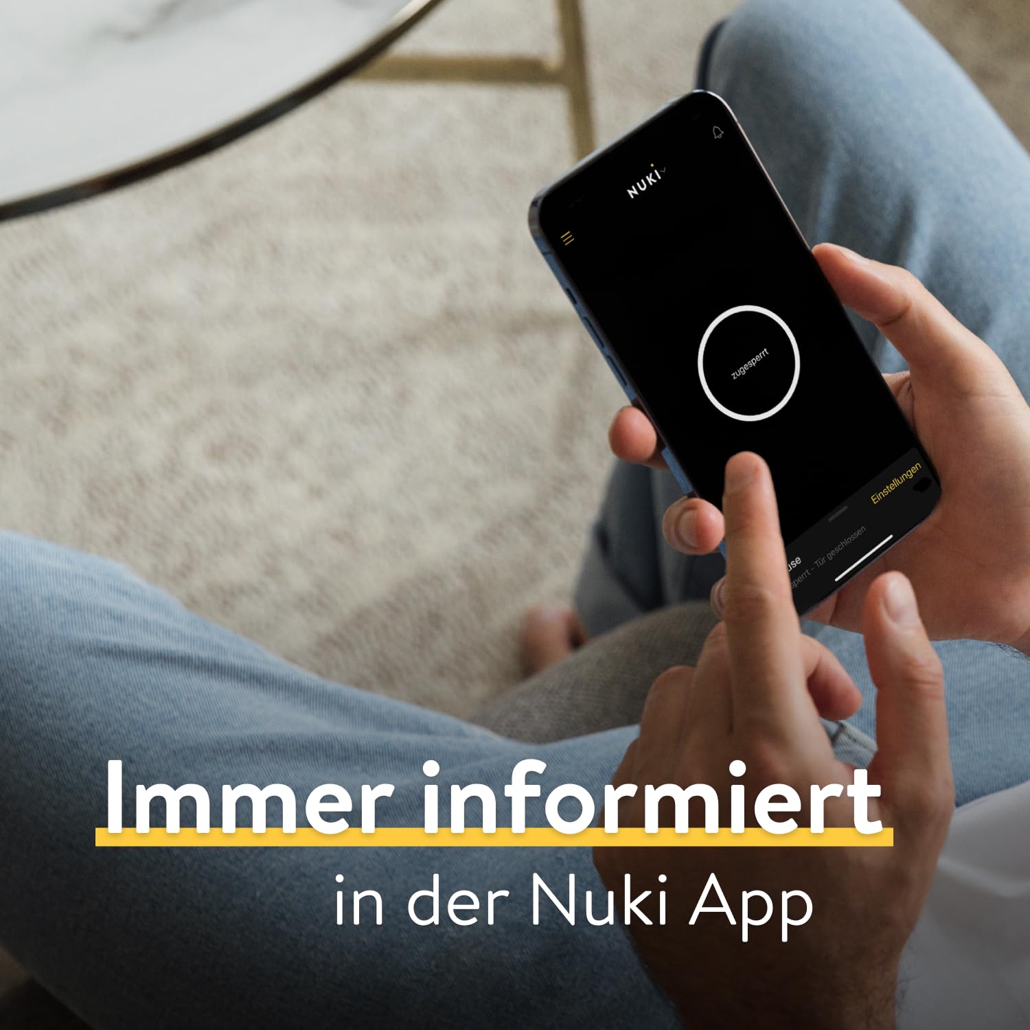 Nuki Door Sensor, Türsensor für Nuki Smart Lock, Mitteilungen (Tür offen, geschlossen) aus der Ferne, Bluetooth, Zubehör für elektronisches Türschloss, Nuki Smart Home, weiß
