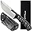 OERLA TAC TF-0017 Thunder Flash Fixed Blade Outdoor Duty Straight Knife - 420HC Stainless Steel Field Knife with G10 Handle, Waist Clip, EDC Kydex Sheath
