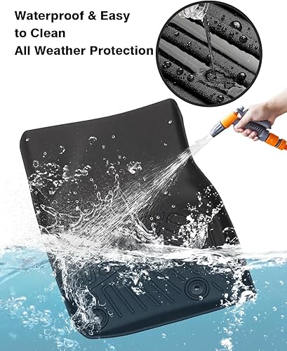 Vista 229 de Powerty Alfombras resistentes para BMW X3 2018 a 2024 y BMW X4 2019 a 2024, a medida para accesorios de X3 y X4, de elastómero termoplástico 3D