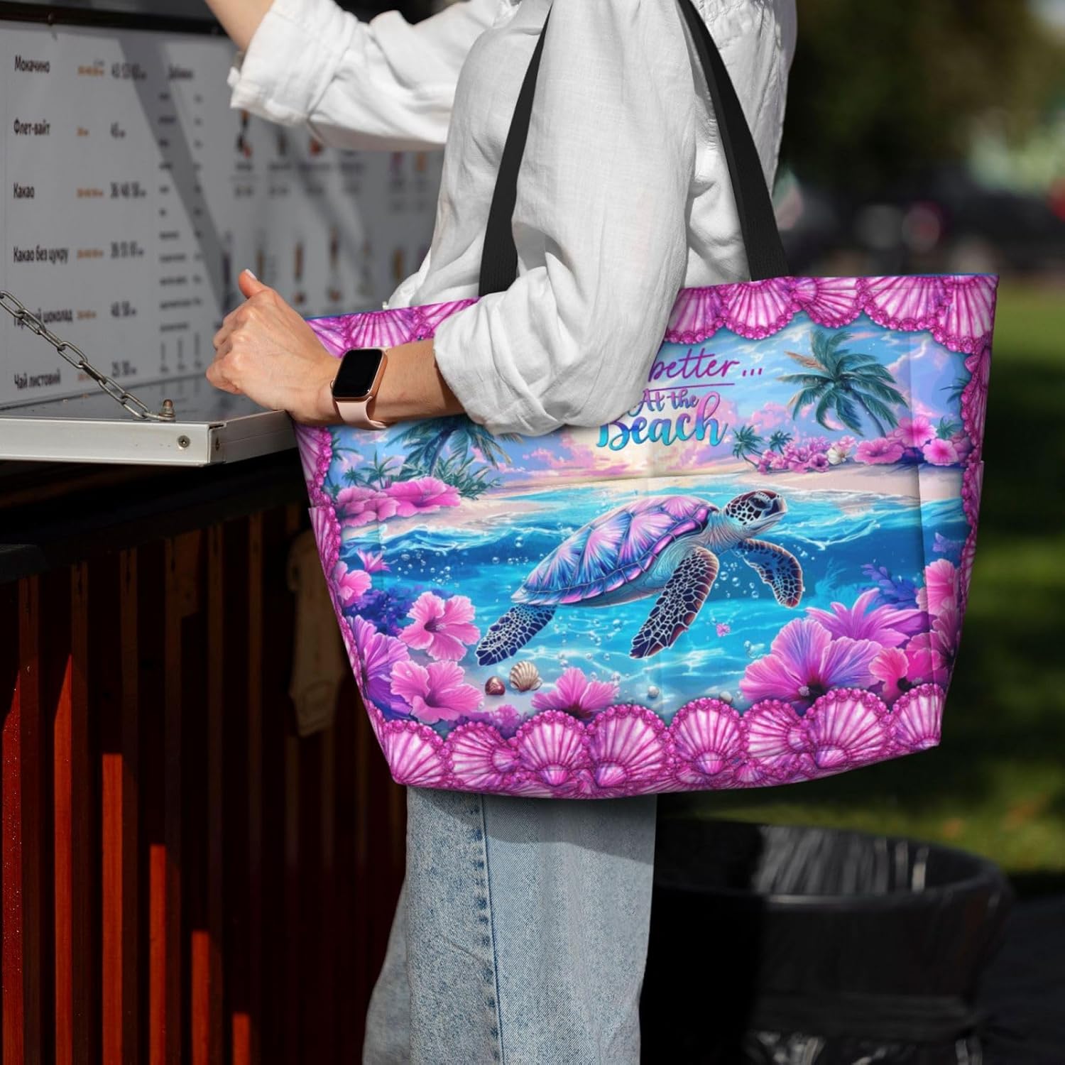 Extra Large Beach Bags For Women, Waterproof Beach Totes Bags For Women, Lightweight Foldable Pool Bag With Zipper