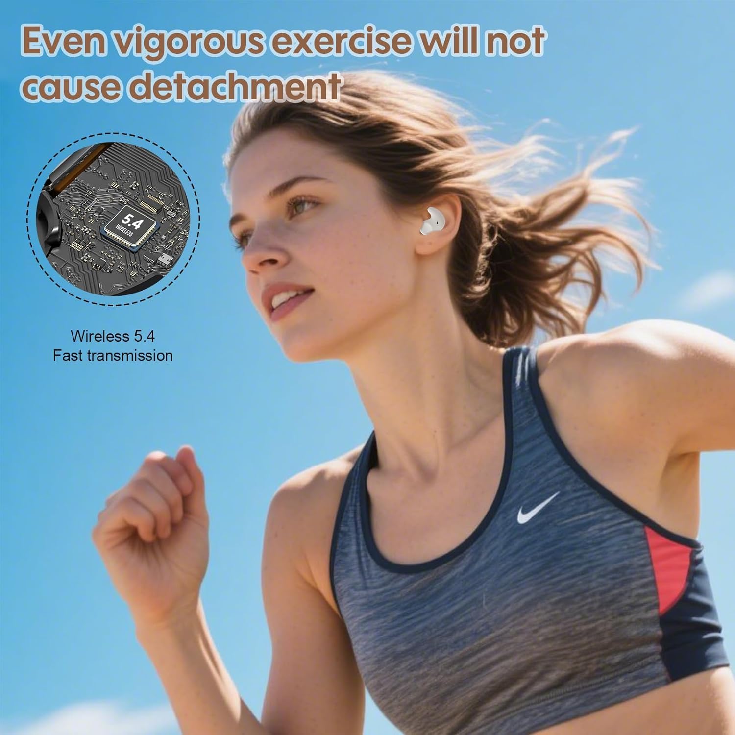 Bluetooth Kopfhörer,Sleep Earbuds,Bluetooth 5.4 Ohrhörer zum Schlafen mit passiver Geräuschmaskierung,Bequemes flaches Design,Wireless Stereo Sound IPX7 Wasserdicht Ohrhöre for iOS Samsung Android