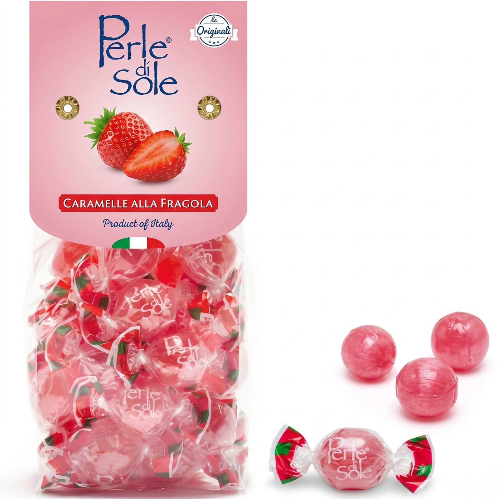 Perle di Sole Italian Coffee Candy - Hard Coffee Candy Individually Wrapped - Made in Italy Gourmet Hard Candies - Italian Candies - Amalfi Coast Gifts for Espresso Lovers - Caffe Flavored Tr product thumbnail 2