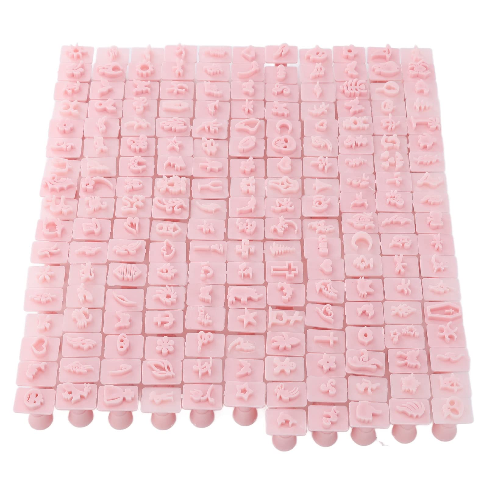 Set di 192 pezzi di stampini per nail art 3D, stampini per unghie 3D con motivi a linee chiare, strumenti per la manicure fai-te salone e uso domestico, include 192 design