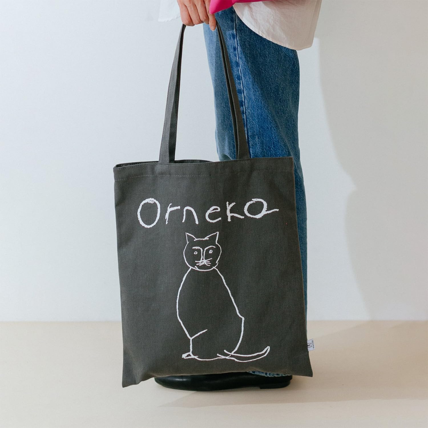 Amazon.co.jp: オルネコトートバッグ／standard ORNEKO／グレー