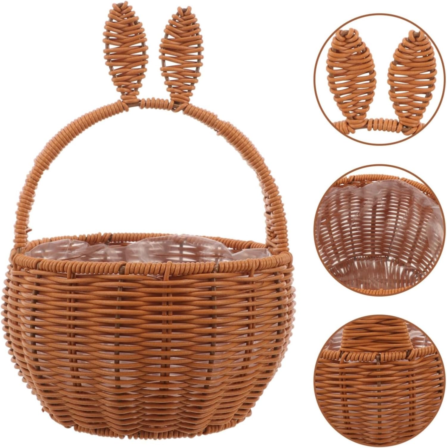 イースター♡カゴうさぎ イースター♡カゴうさぎ かごに入ったイースターのうさぎと卵の背景 AI