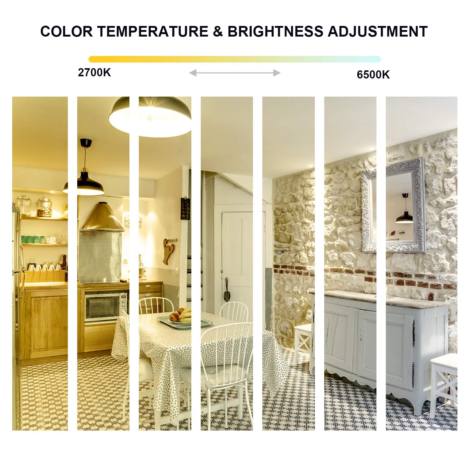 4 pièces Ampoule Connectée LED WiFi Intelligente Dimmable, E27 Smart Ampoule compatible avec Alexa et Google Home, Ampoule RGB Dimmable Colorée, Ampoule d'Ambiance - Blanc chaud blanc froid (11W)