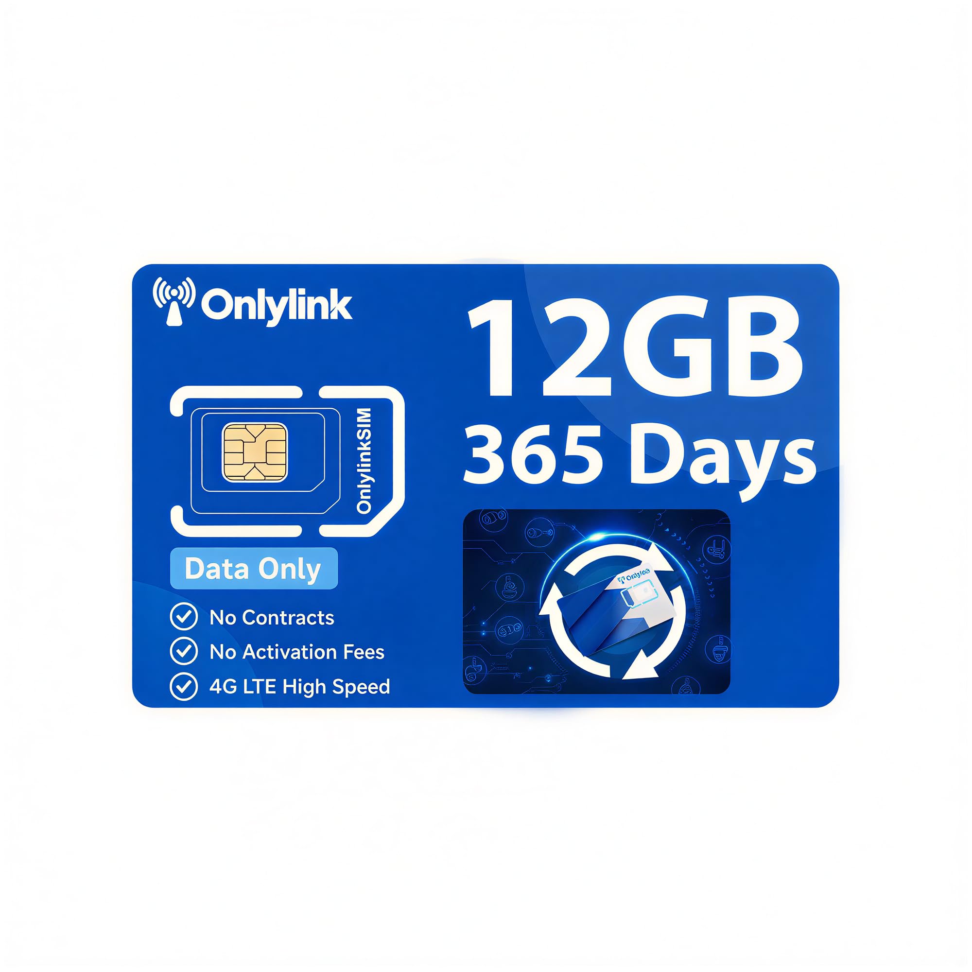 Carte SIM Data incluant 300 Mo d'essai, Couverture Nationale 5G/4G LTE, appareils IoT déverrouillés pour caméra de sécurité