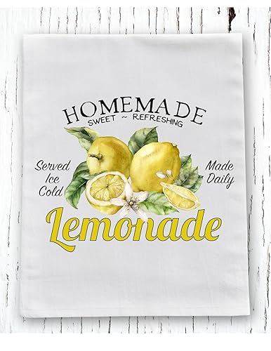 Homemade Lemonade Farmhouse Kitchen Dish Towel - Fresh Lemons Kitchen Decoration