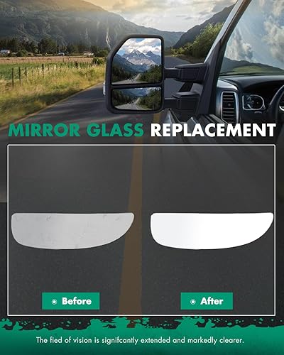 Miniatura 6 de SCITOO Espejo lateral de repuesto para Ford F-250 F-350 F-450 F-550 Super Duty 2000-2005 para Ford Excursion, espejo lateral inferior derecho