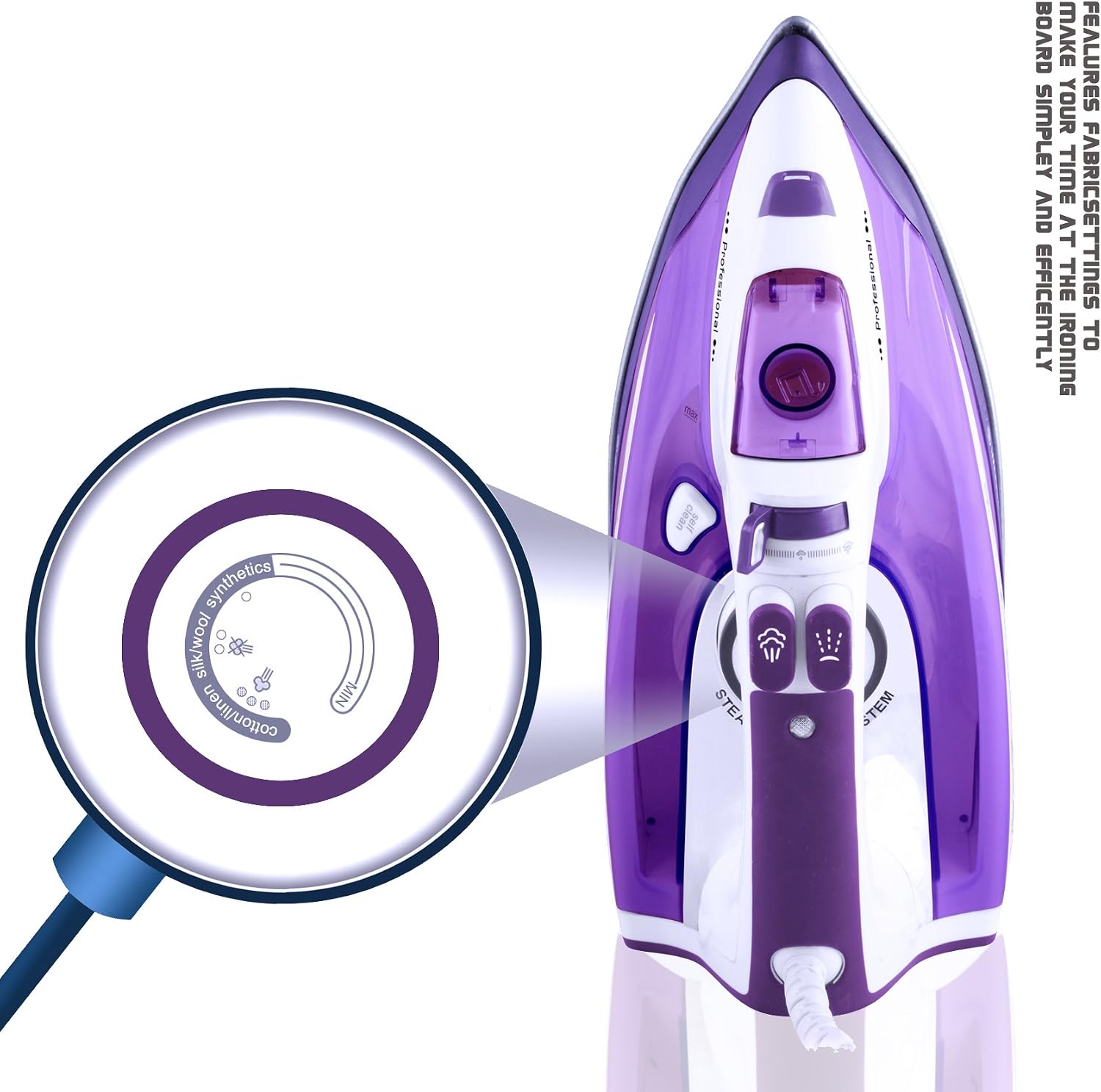 ZZ Steam Iron,Purple
