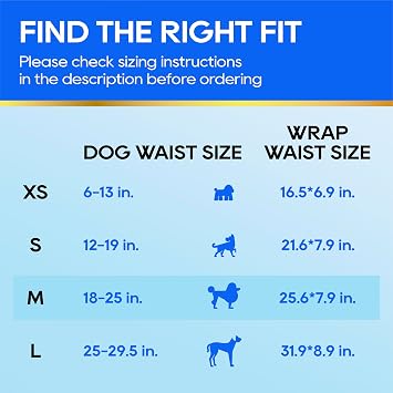 HONEY CARE All-Absorb A25 Male Dog Wrap, 50 Count, Medium, White
