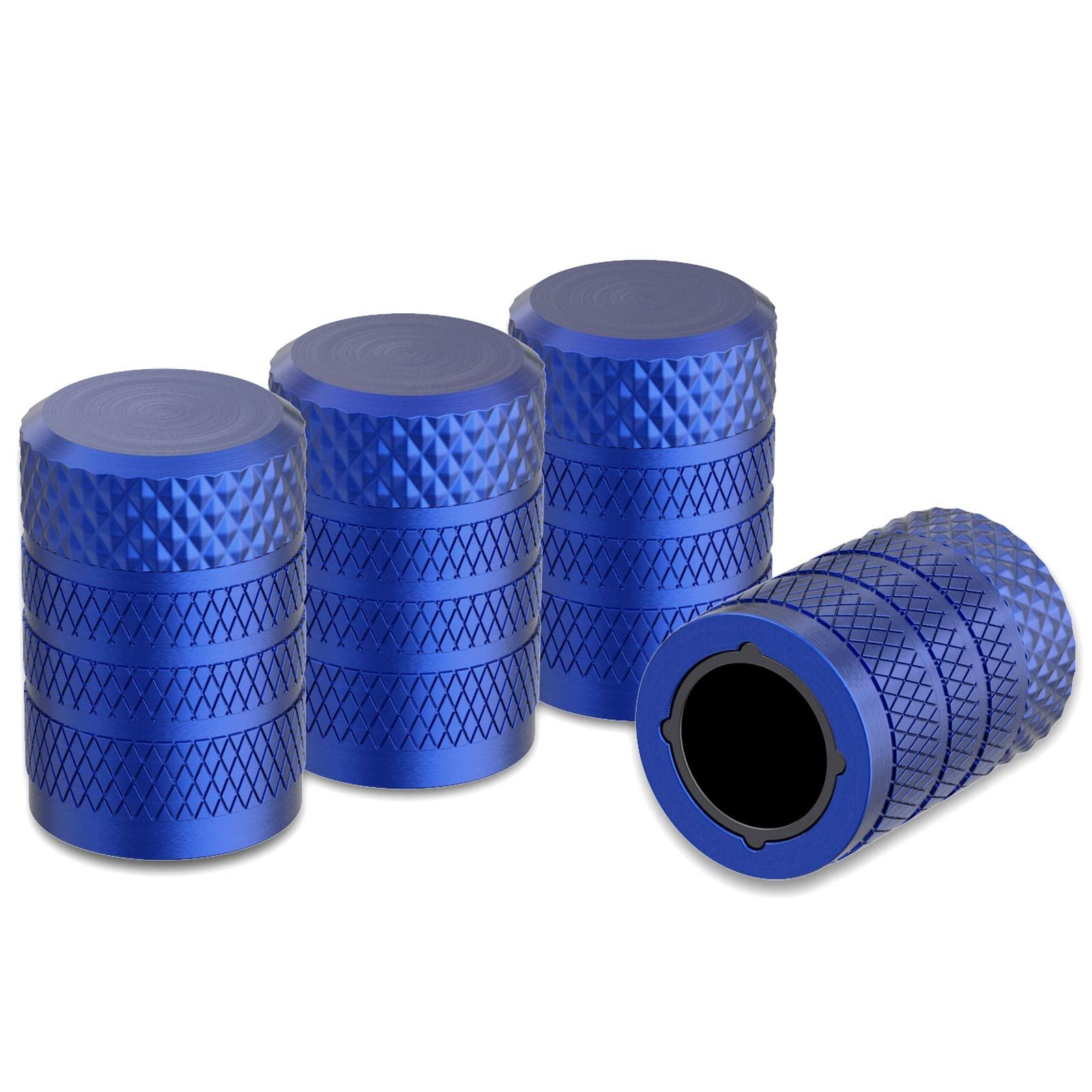 ONEMAJI 4Pcs Tire Valve Stem Caps for Suzuki Vitara LY iV-4 Hybrid 2016-2024 2025, Wheel Air Valve Covers Car Tire Dust Caps Tyre Valve Stem Protectors Automobile Valve Stem Covers,Blue