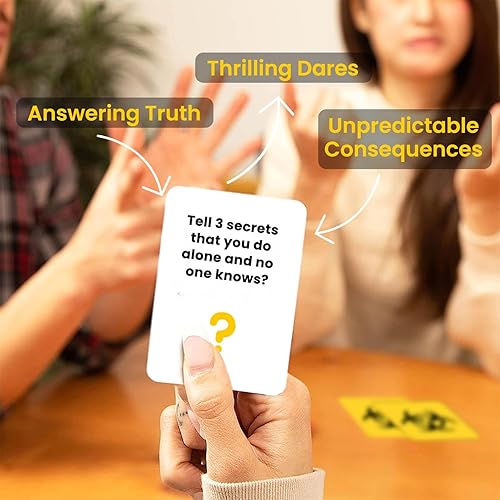 Miniatura 3 de Juego de cartas Truth or Dare & Consequences para adultos  Más de 250 juegos de cartas para adultos para despedida de soltera, viajes, diversión