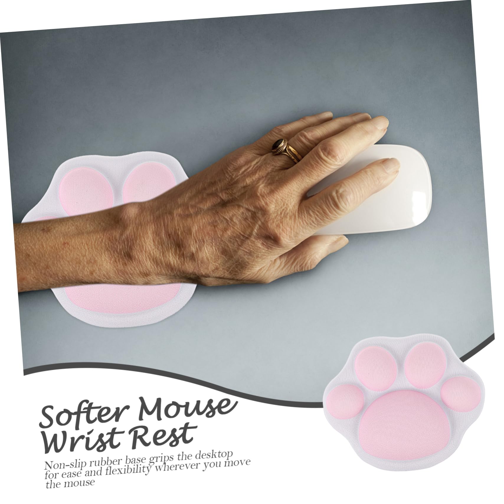 4 Pezzi Mouse Poggiapolsi Pad Desktop Pad Laptop Pad Zampa Di Gatto Poggiapolsi Pad Per Laptop Polso Mouse Pad Tastiera Pad Zampa Di Gatto Polsino Pad Computer Pad Pad Ergonomico