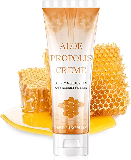 Crème Hydratante Visage Aloe Vera Propolis 113g - Nourrit et Éclaircit la Peau