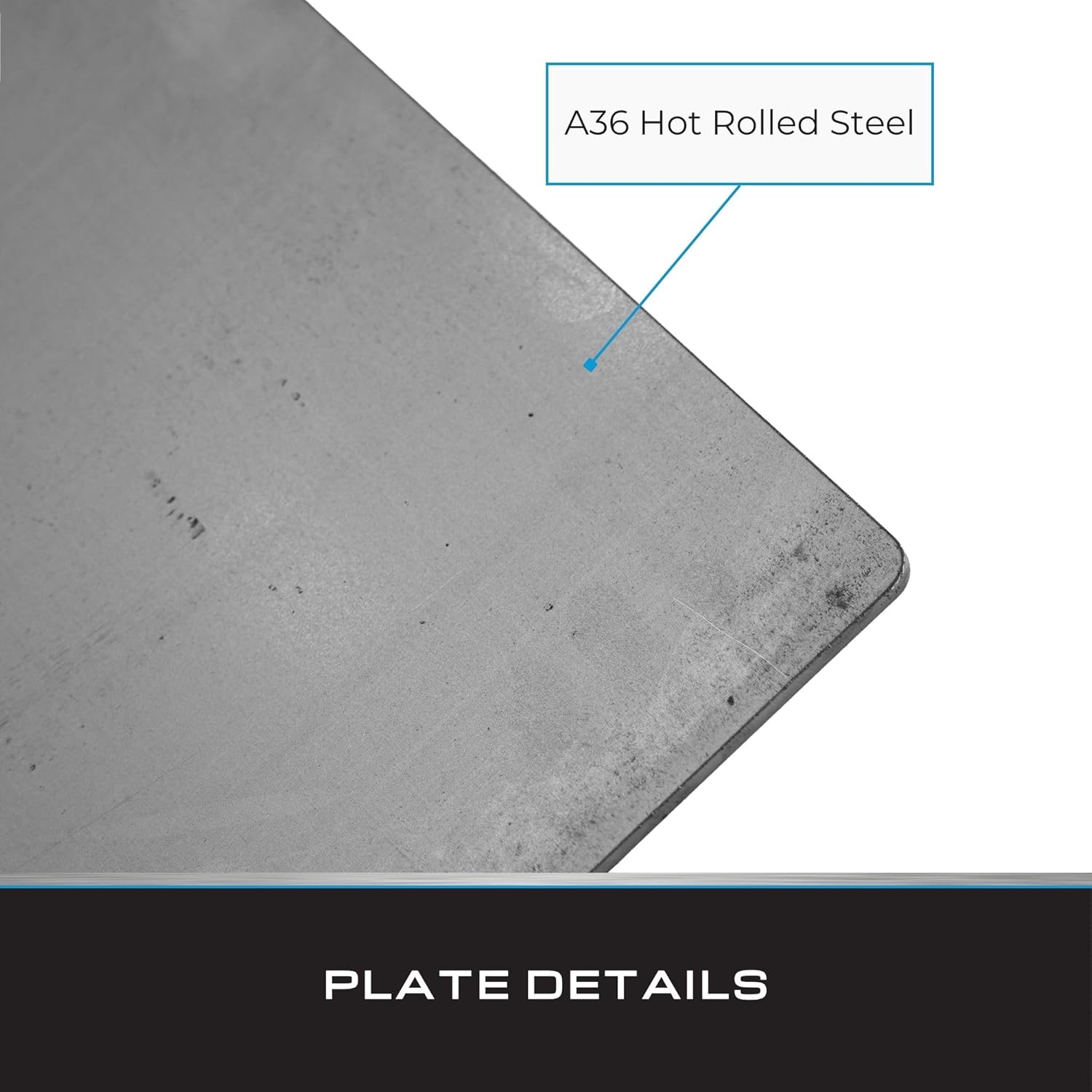 Tie Down – 1 Pack – 12" x 24" x 3/16" Steel Plate – 7 Gauge A36 Carbon Steel – Made in USA – Weldable Steel for Mounting, Bracing, and Fabrication