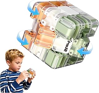 Grand Labyrinthe 3D Maze Cube,Jeux de Labyrinthe 3D,Jouet Stimulant pour Le Cerveau, Soulager Le Stress et entraîner la logique,Puzzle Difficile pour Enfants et Adultes,Famille&Amis (Vert)
