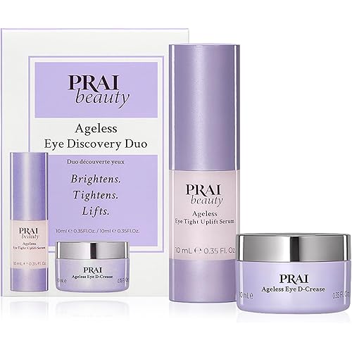 PRAI Beauty Ageless Hydrating amd Amti-Aging | Ageless Eye D-Crease and Ageless Eye Tight Uplift Serum