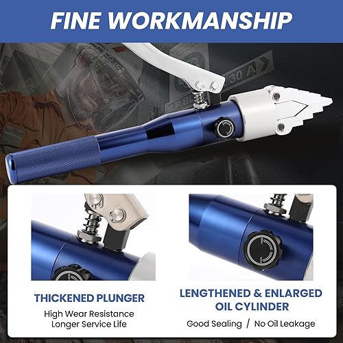 Miniatura 4 de Huanyu Esparcidor de brida hidráulica integral 6T Separador de brida hidráulica portátil Divisor de brida manual Alicates de aleación de aluminio