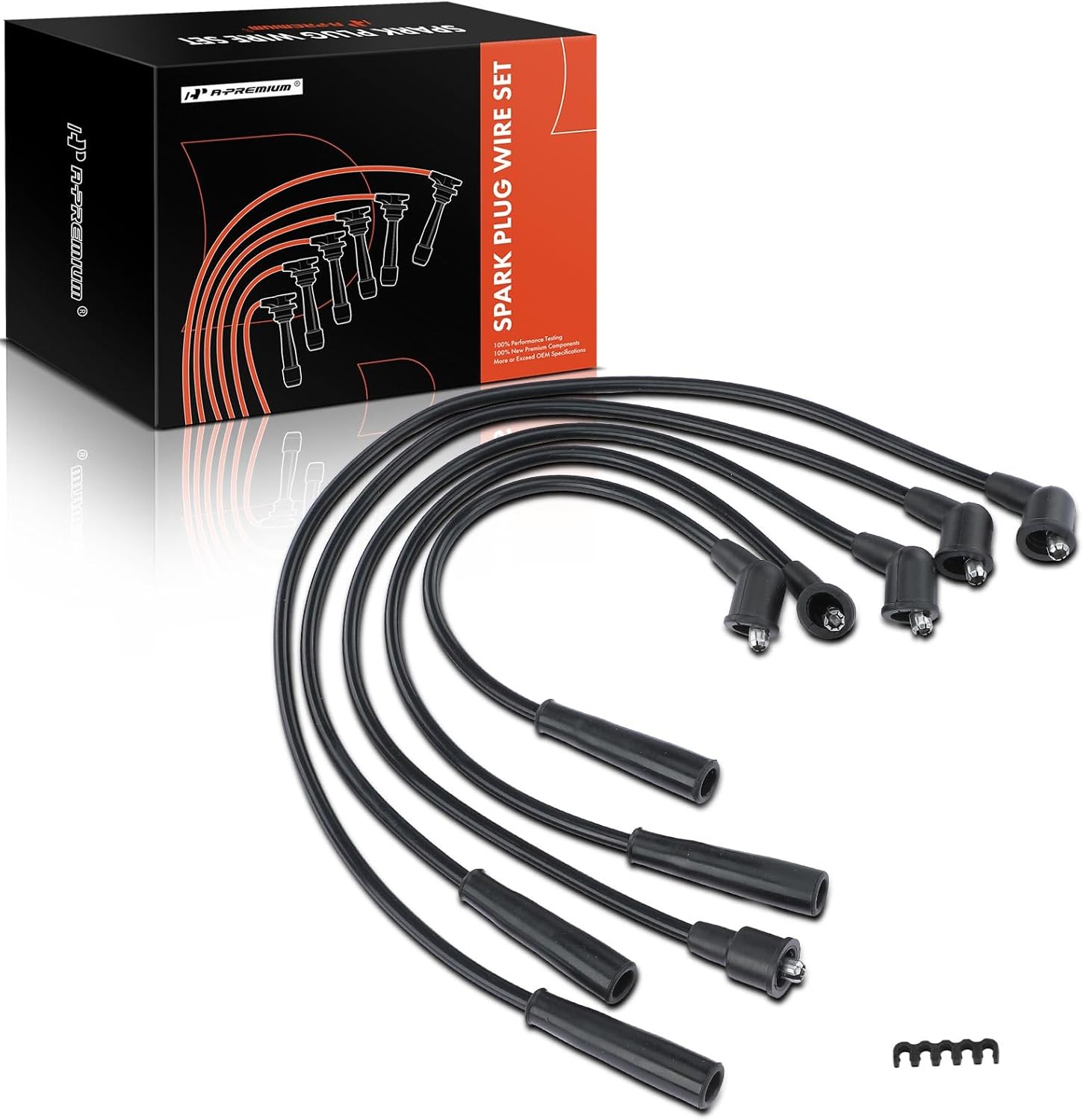 A-Premium Ignition Spark Plug Wires Set of 5 Compatible with Toyota 4Runner Pickup 1989-1992 L4 2.4L