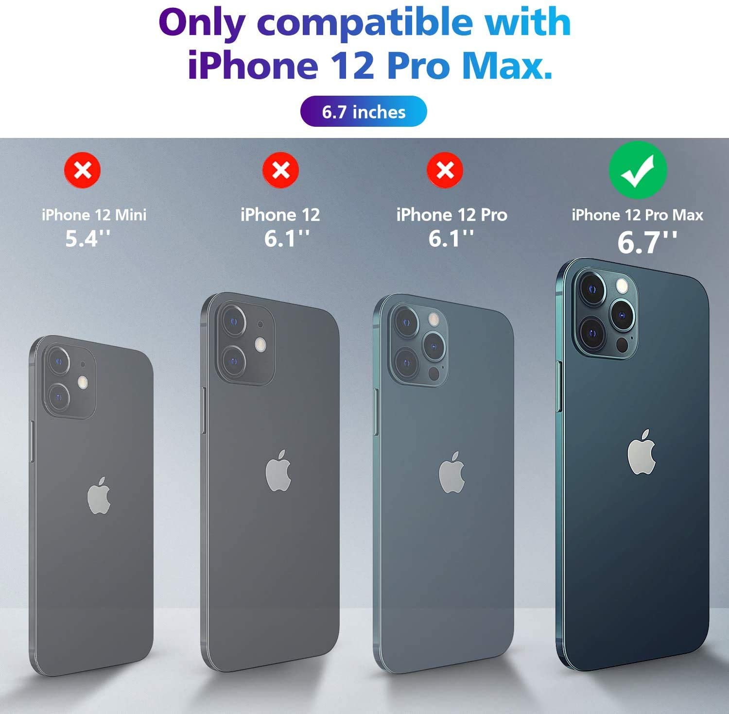 REALCASE iPhone 12 Pro Max Back Cover Case | Ultra Thin Frameless Matte TPU Shock Proof | Bumper Back Cover Case for iPhone 12 Pro Max (FR-Blue)