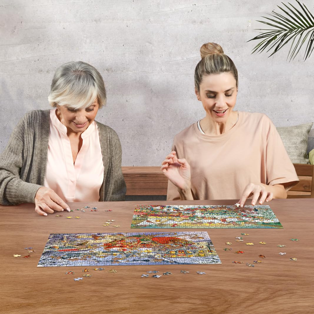 Ravensburger Collection No.1 Christmas Market & Santa Claus' Christmas Supper 2x 500 Piece Jigsaw Puzzle for Adults and Kids Age 10 Years Up - Image 4