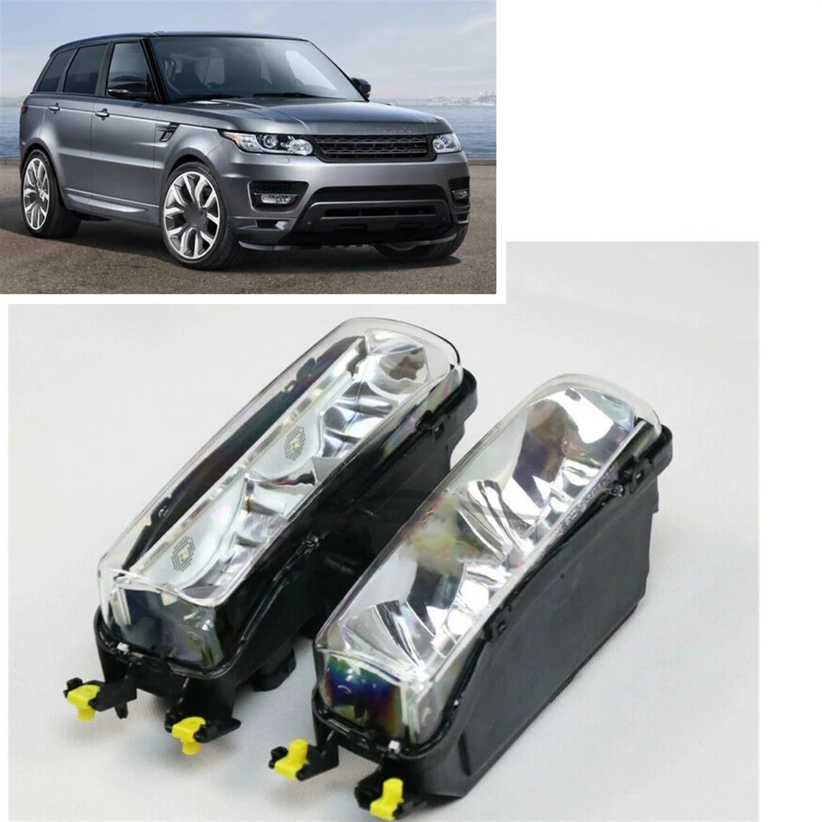 Windzerdong Left + Right Side Front Bumper Fog Light Lamp for Range ro-ver Sport 2014-2017