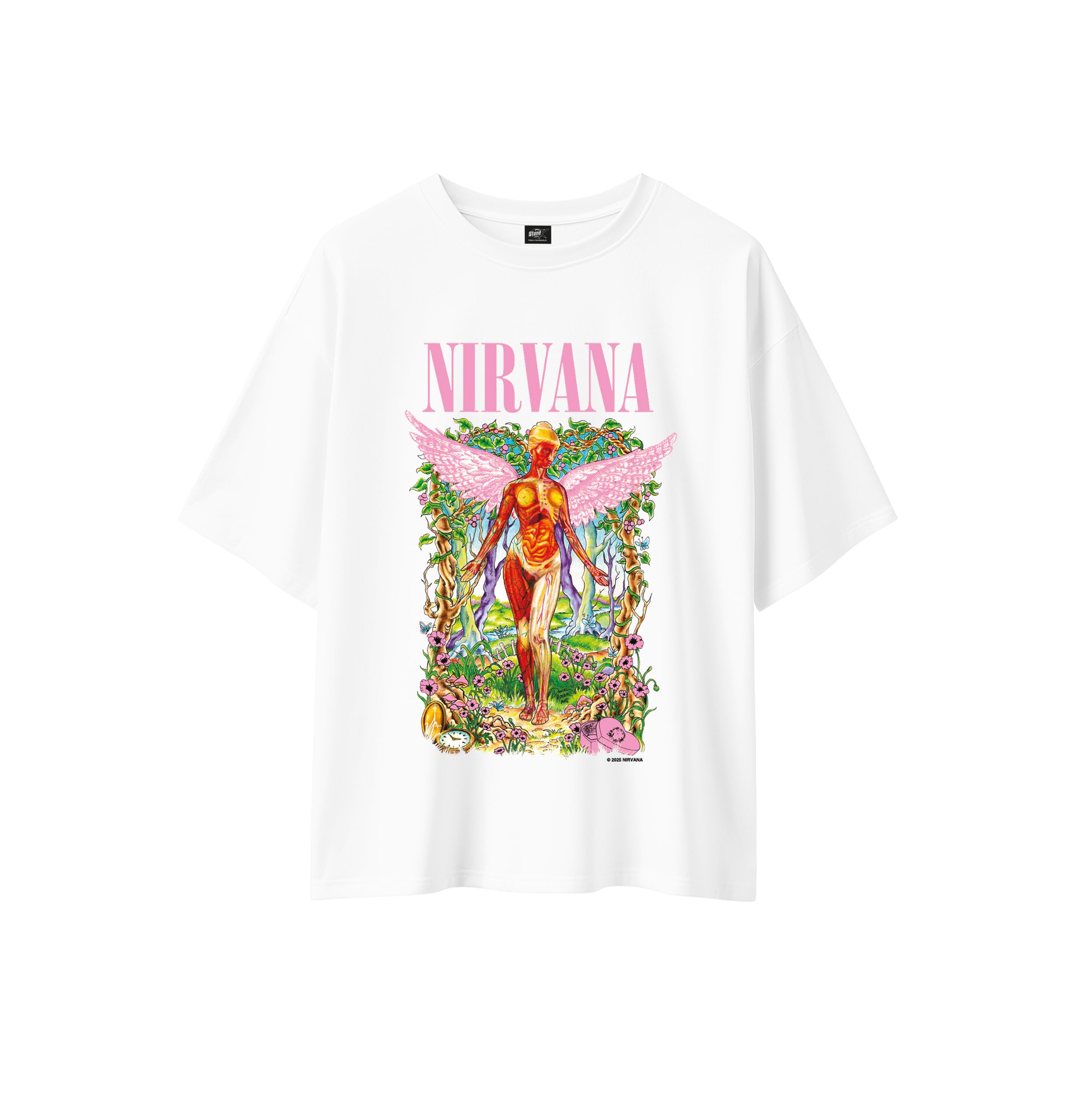 Stone Kids T-Shirt Oversize Femme Nirvana – Licence Officielle Taille XS-XL — B0F3JT2NTS - Les Beatles, Paul McCartney, John Lennon, RIngo Starr, George Harrison Stone Kids T-Shirt Oversize Femme Nirvana - Licence Officielle Taille XS-XL — B0F3JT2NTS