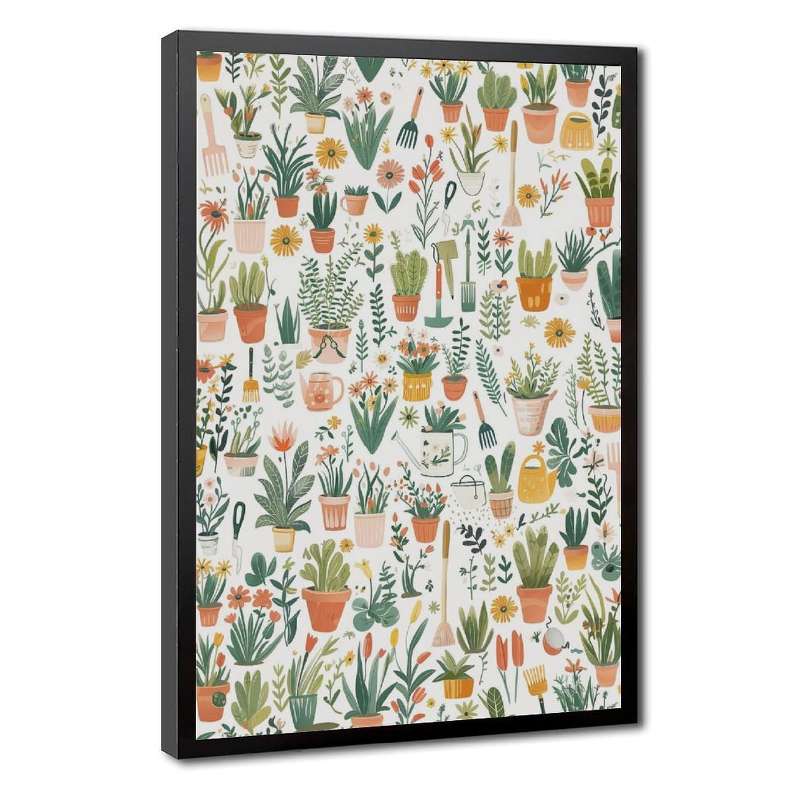 Bareronor Garden Botanical Poster Canvas Poster Bedroom Decor Landscape Office Room Decor Gift 24" L X 36" W