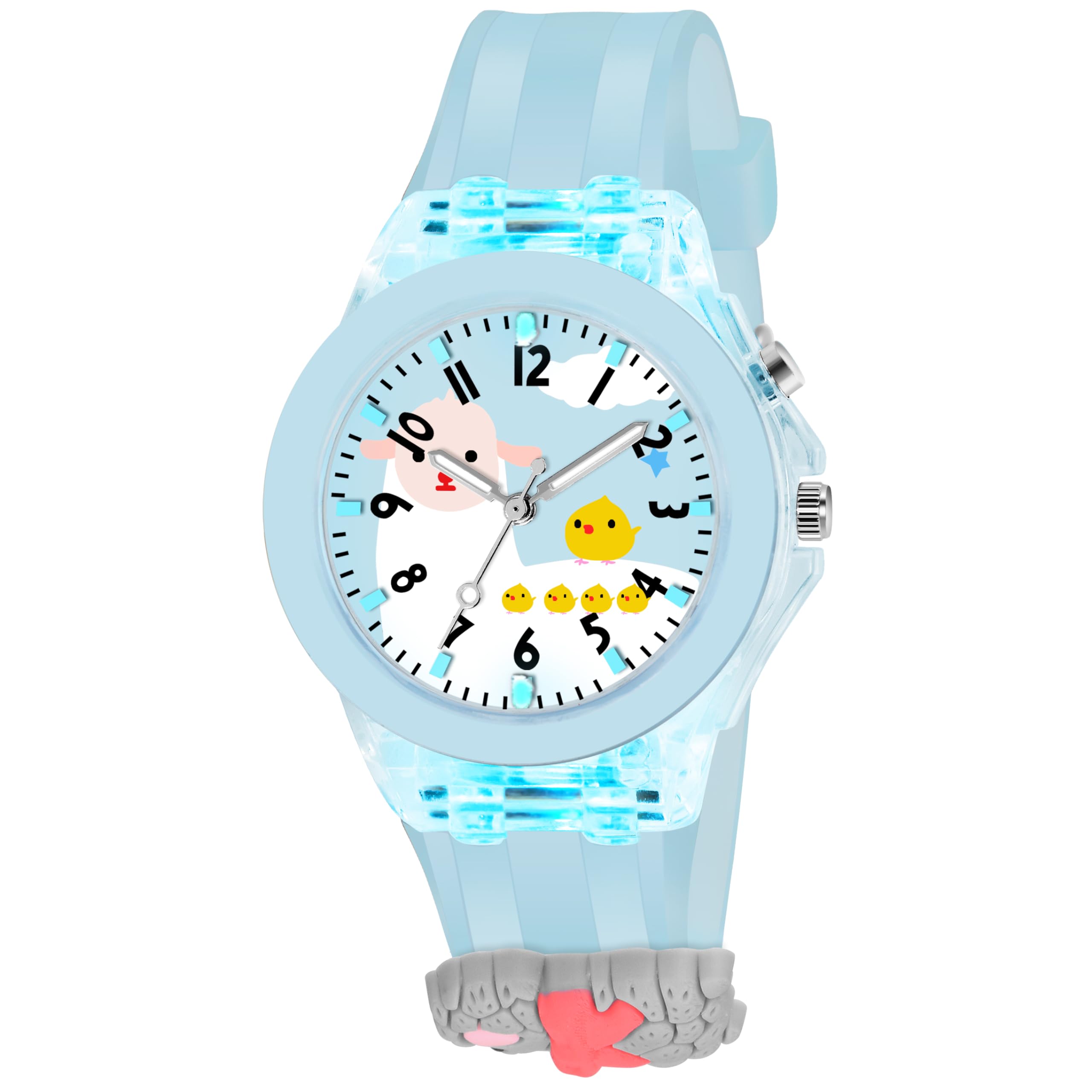 FROZIL LED Luminous Kids Children Cute Cartoon Multi Color Lights Rubber Strap Analog Watch for Girls Watch for Kids Boys and Girls (B0CP4B3M2C) Amazon Price History, Amazon Price Tracker