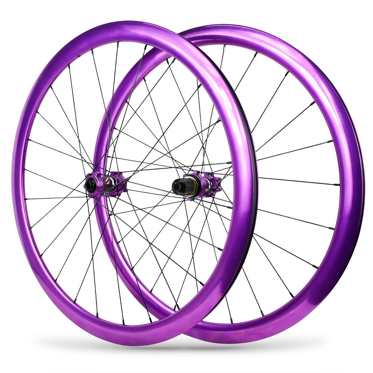 700c Juego De Ruedas De Bicicleta De Carretera Eje Pasante 15*100/12*142mm