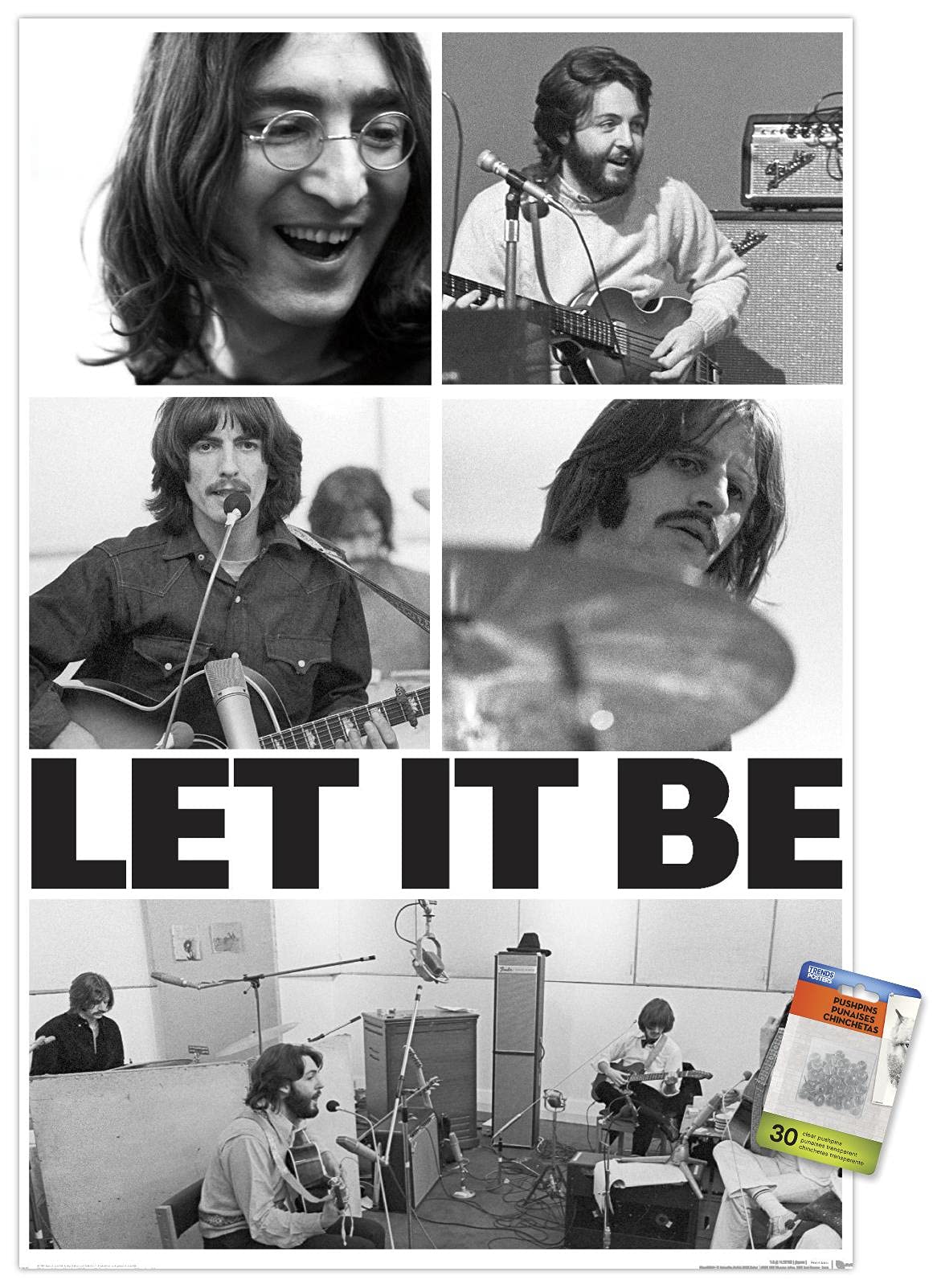 The Beatles Let It Be póster de pared musical para decoración de salones 6