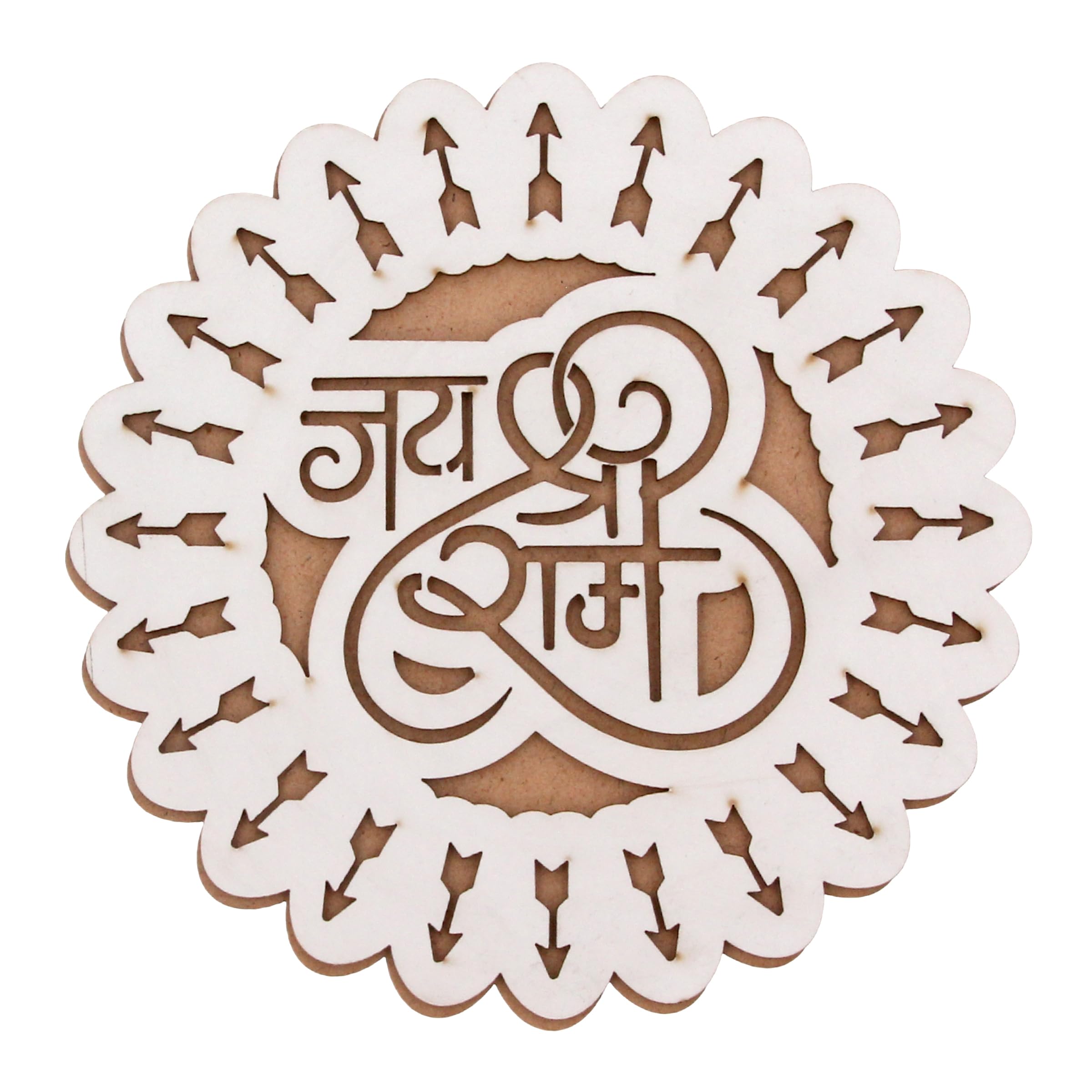 Rangoli Stencils Reusable MDF Wooden Base Diwali Decorations Easy to Fill Rangoli Stencil Tool Indian Mandala DIY Art Template for Home Floor Tile Décor Craft Projects Gift (6 Inch - Design 5)