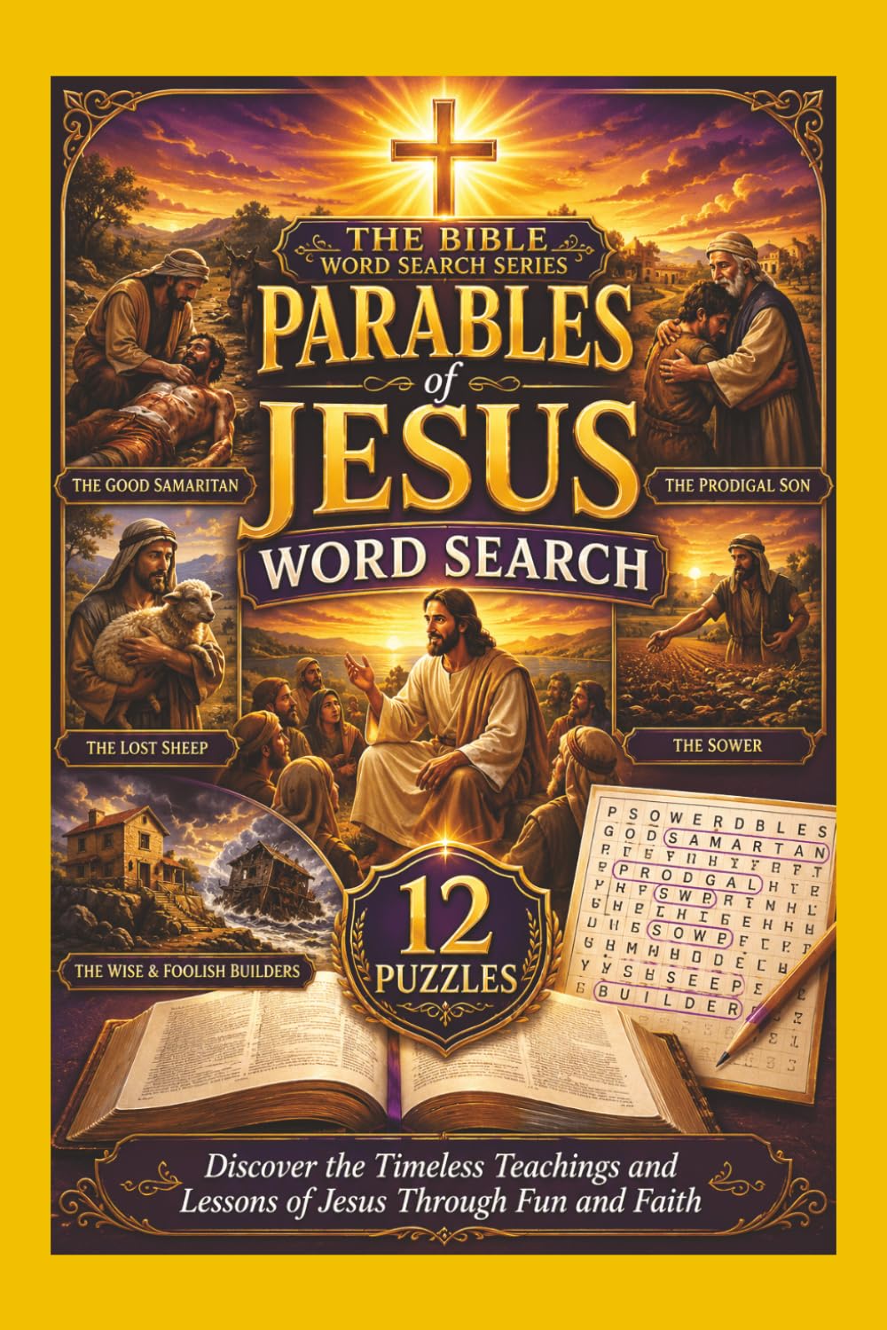 Parables of Jesus Word Search: The Bible Word Search Series | Teachings of Jesus: wisdom, lessons, spiritual reflection