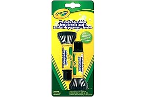 Crayola Washable Clear School Glue Sticks 2-Count