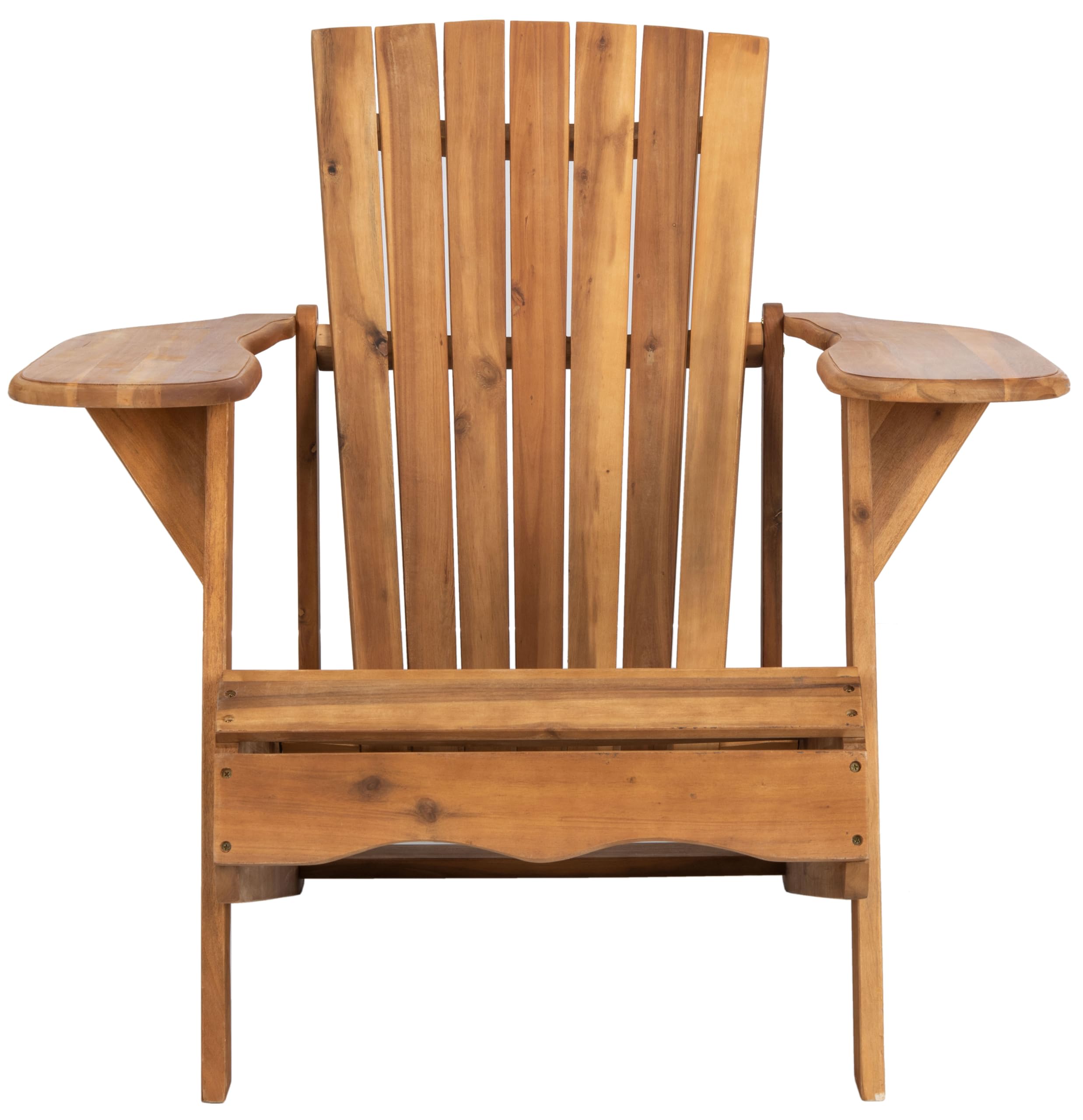 Safavieh Patio Collection Hampton Adirondack Acacia Wood Chair, Natural