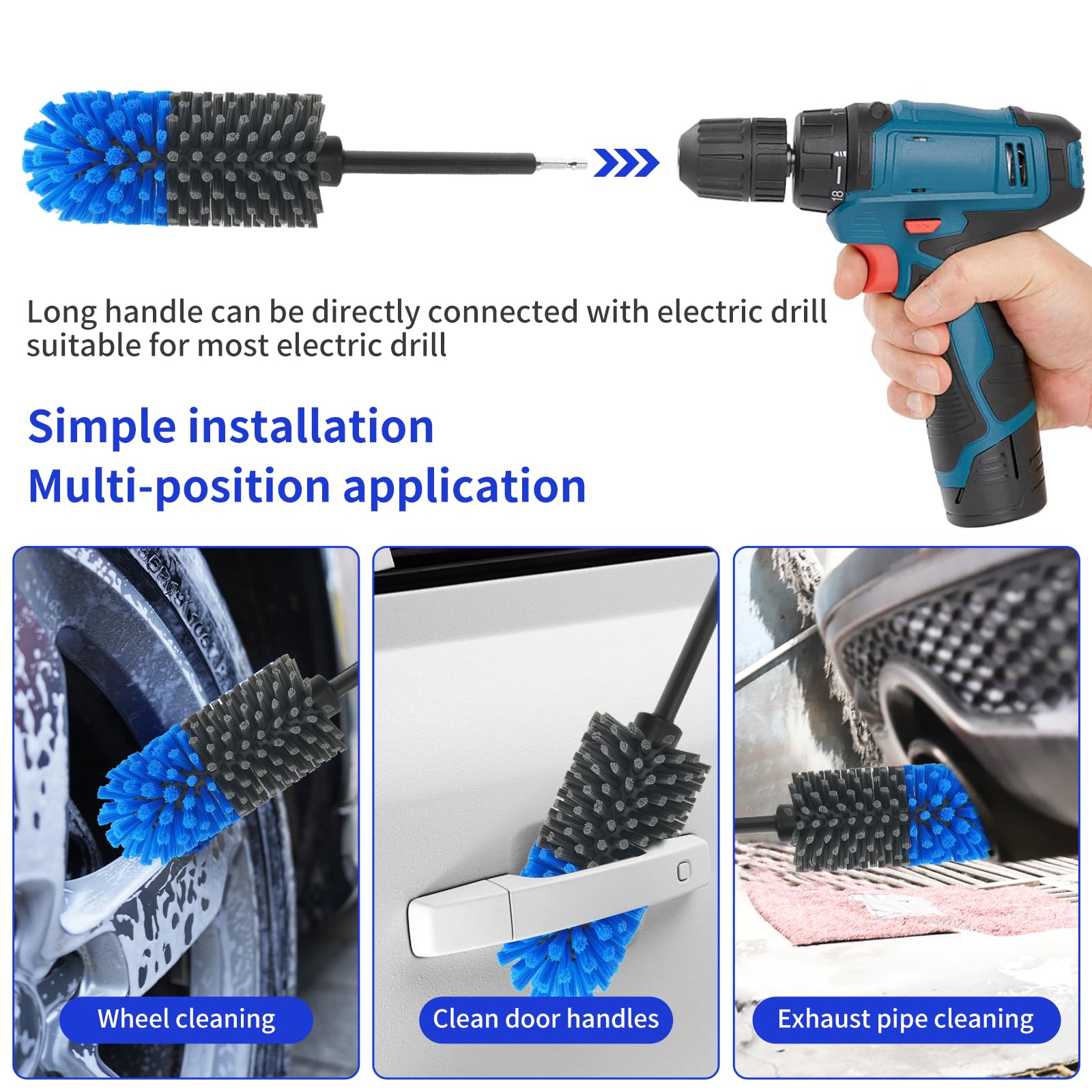 Soft Wheel Brush for Car - No Scratches -5 Soft Wheel Brush for Car - No Scratches -5