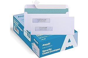 500#8 Double Window Self Seal Security Envelopes