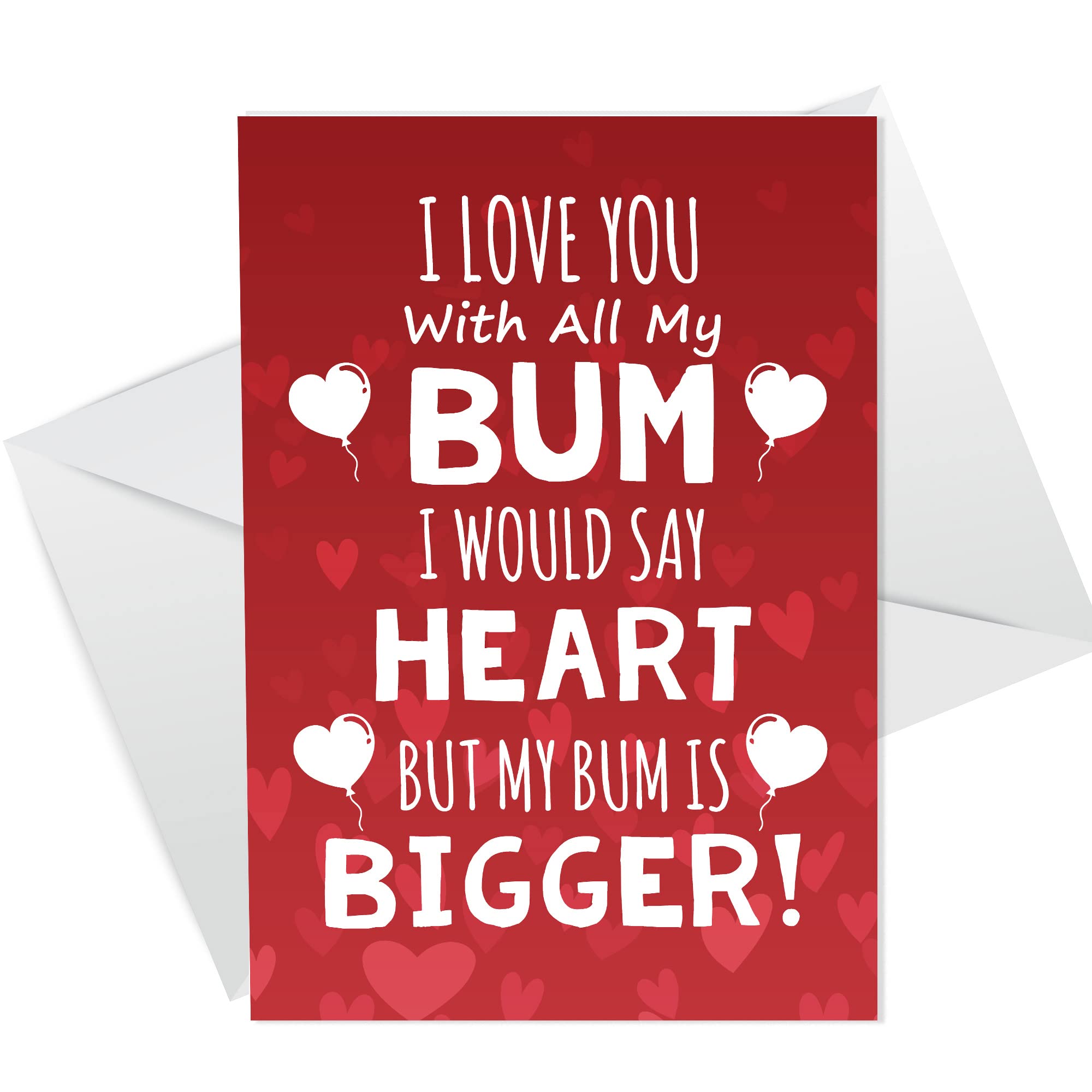 RED OCEAN Anniversary Card Funny Banter Valentines Card For Boyfriend Husband Partner Him