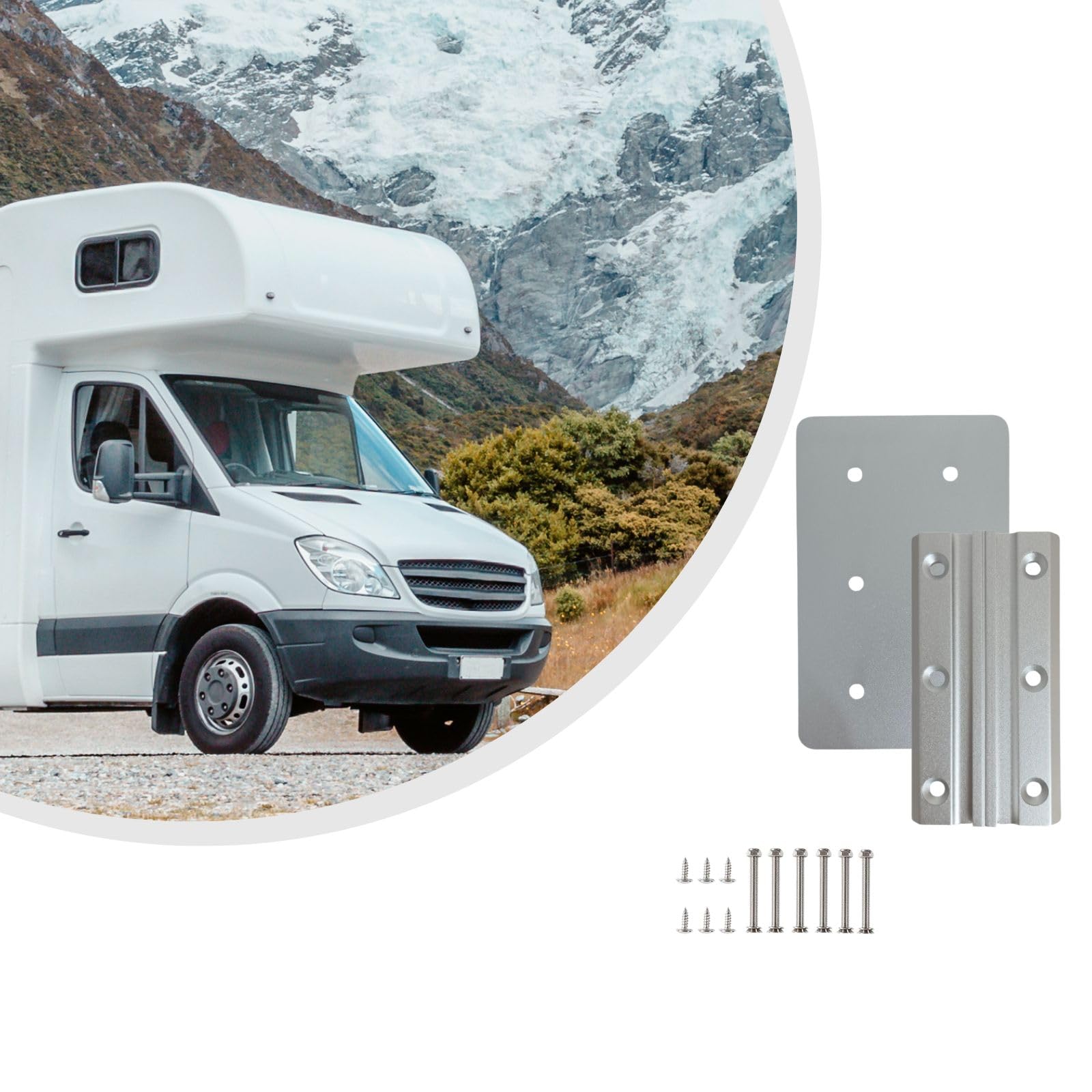 Support de montage pour pied de table pivotant pour camping-car MARVIX