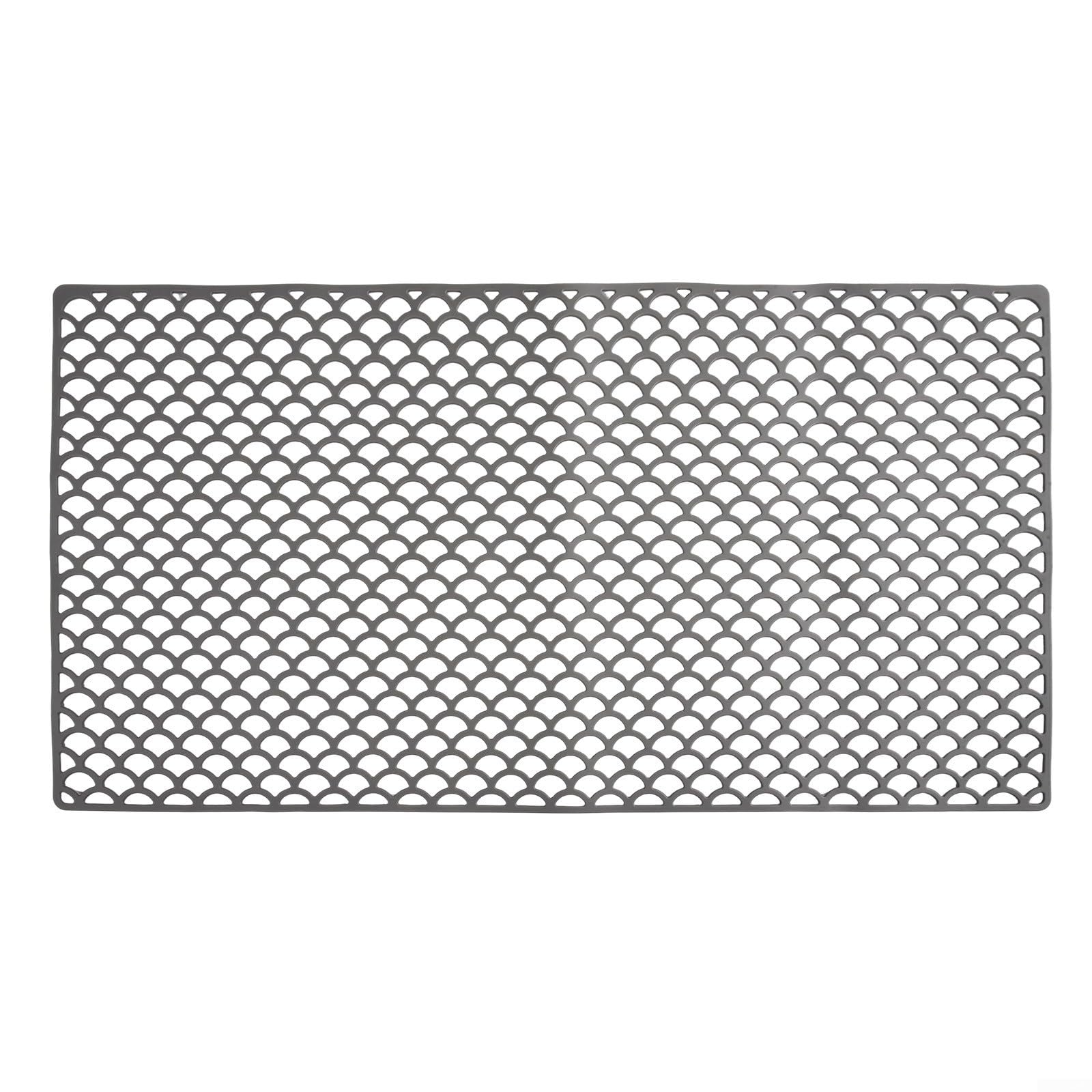 Extra Lar Sile Küchenspüle-Schutzmatte, 76 x 40 cm, hitzebeständig, rutschfest, schneidbar, Abtropfmatte, perfekt für graues Spülbeckenzubehör