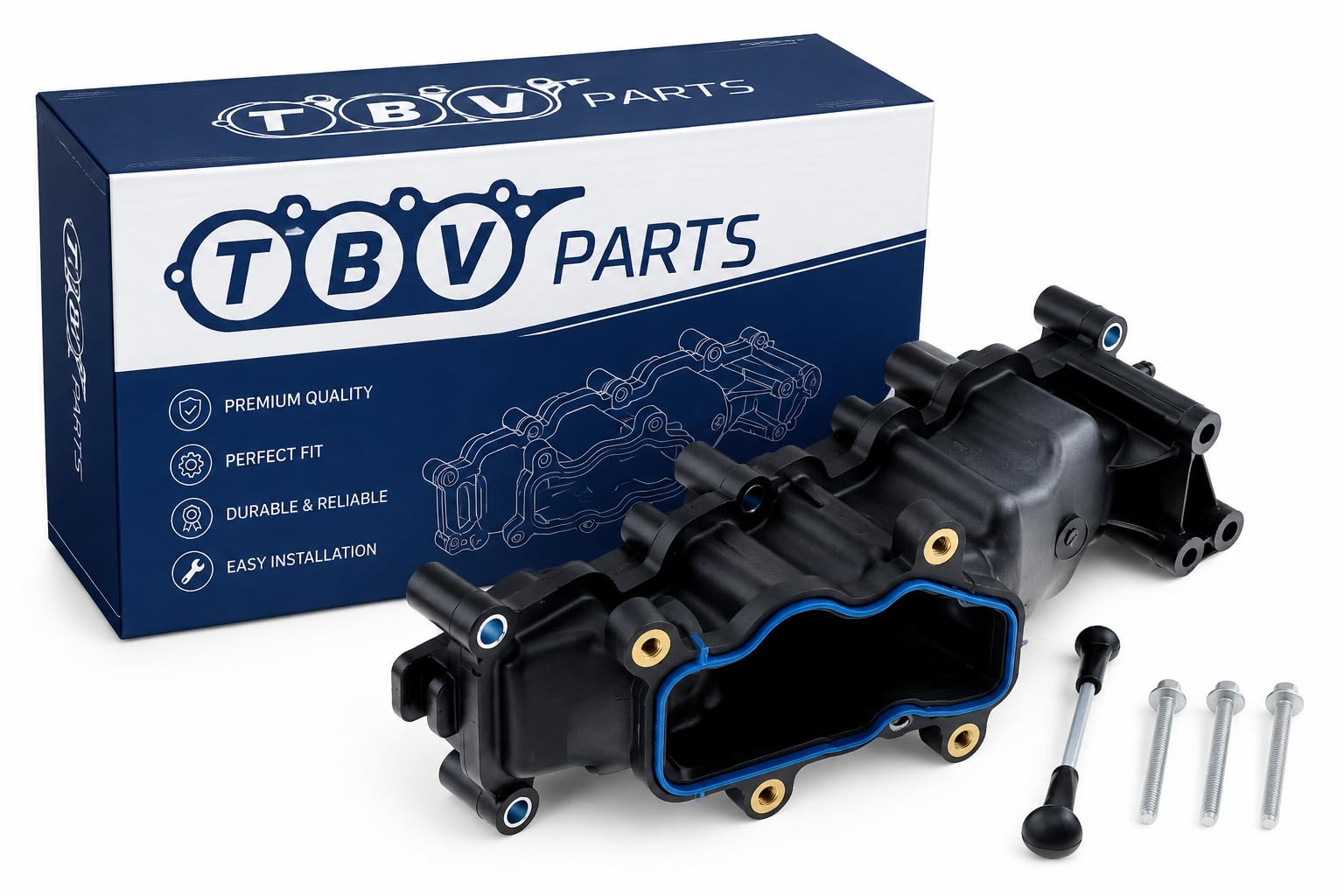 Collettore di Aspirazione con Guarnizioni per 2.7 TDI e 3.0 TDI V6 Diesel | Compatibile con OEM 059129712BA 059129712BB 059129712BG 059129712BH 059129712BN 059129712BS 059129712CA
